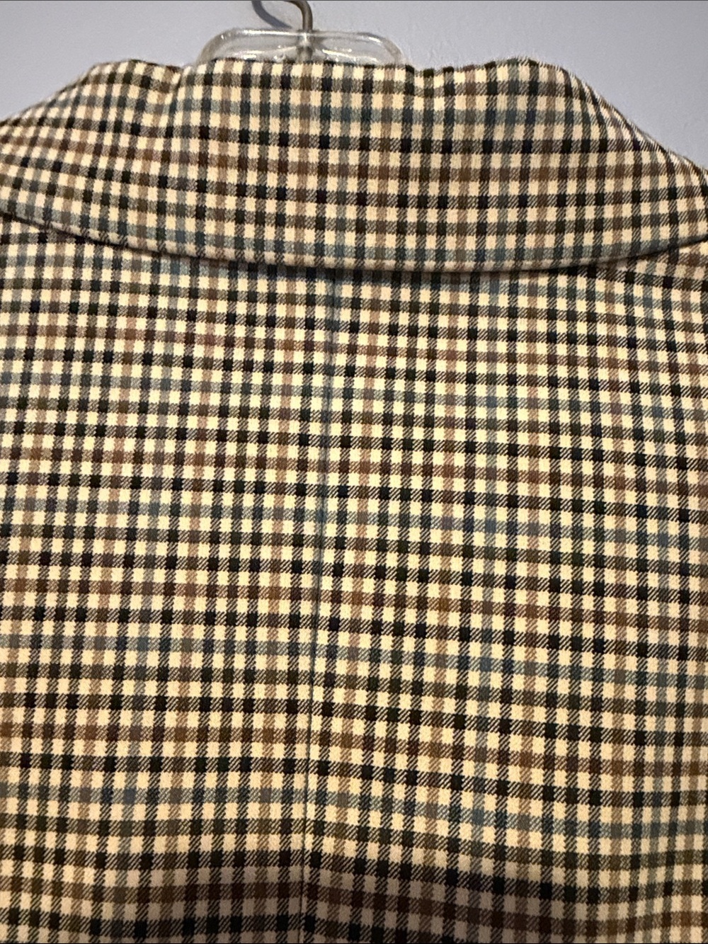 LOFT Classic Plaid Boyfriend Blazer Beige Multi Tailored Sz 12 - Picture 10 of 13